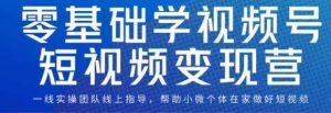 0基础学视频号短视频变现,适合新人学习的短视频变现课-zeli芝士岛